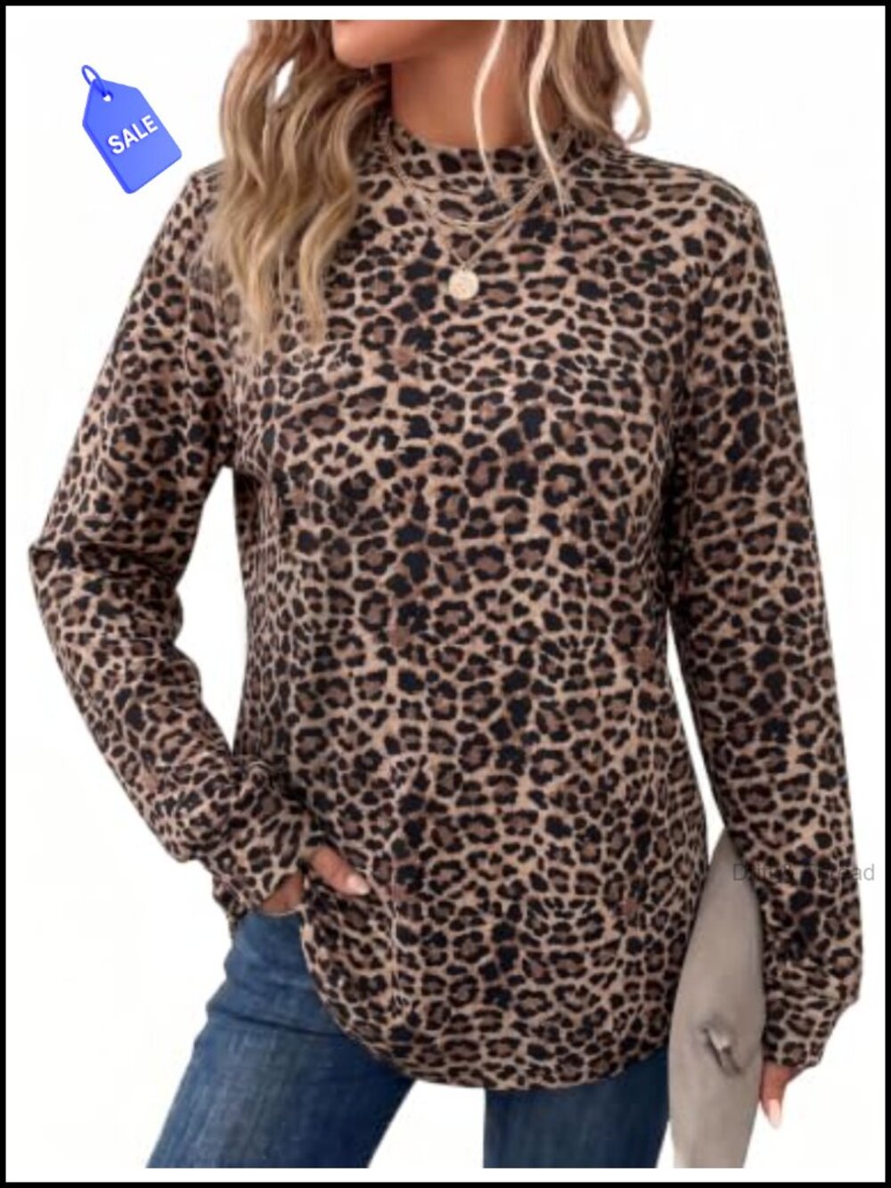 Mock Neck Sweatshirt Long Sleeve Pullover Top Women Casual Athleisure